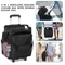 Black BBQ Camping Picnic Insulated Trolley Cooler Bag Nylon Waterproof