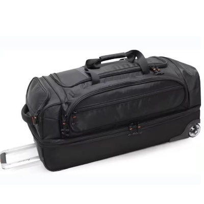 Tas Bagasi Duffel Berkapasitas Besar Hitam 32 Inci Waterproof Untuk Perjalanan