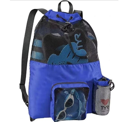 Gym Sports Drawstring Backpack Waterproof Mesh Polyester Beach Travel Bag