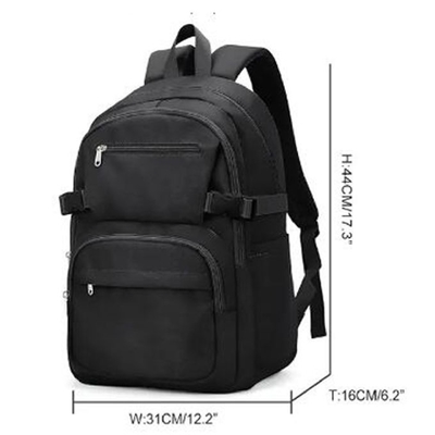 Kapasitas besar USB pengisian daya Tas ransel laptop pria Tas ransel