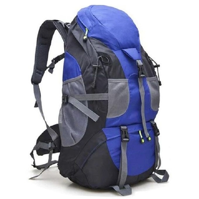 50L Nylon Day Backpack Tahan Air Dengan Sabuk Pinggul Anatomi