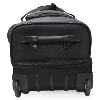 Tas Bagasi Duffel Berkapasitas Besar Hitam 32 Inci Waterproof Untuk Perjalanan