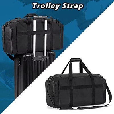 Pembagi Kompartemen yang Bisa Disesuaikan Tas Gym Sneaker Duffle Dengan Kompartemen Sneaker