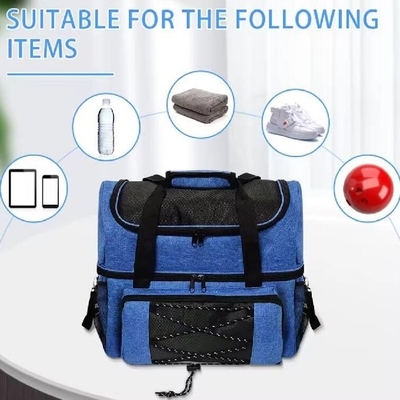 Tas Tote Olahraga Bowling Customized Tas Tote Bowling Aksesoris Ekstra Dua Bola Tas Tote Dengan Pemegang Bola Pad