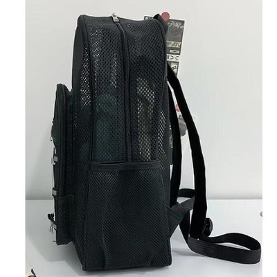 Fashion Unisex Mahasiswa ransel Mesh Tas Sekolah Musim Panas Mesh Tas Pantai