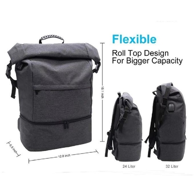 Custom Outdoor Waterproof Duffel Backpack Kantong Besar Roll Top Sport Backpack