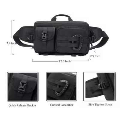 Pria Outdoor Crossbody Fanny Pack Serbaguna Hiking Dada Pinggang Tas Tas