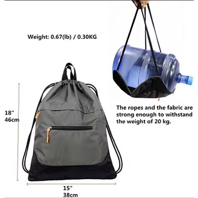 Custom Logo Olahraga Kapasitas Besar Fitness Gym Drawstring Tas