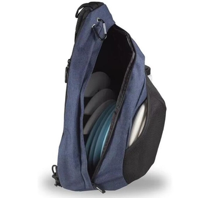 Bertahan Multi-Pocket Disc Golf Sling Bag Penyimpanan Untuk 12 Disk