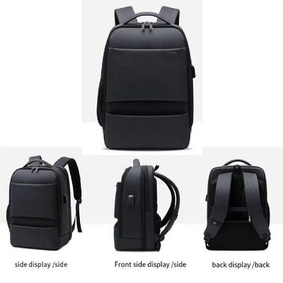 Waterproof Nylon Black Travel Backpack Tas Komputer Untuk Siswa Sekolah