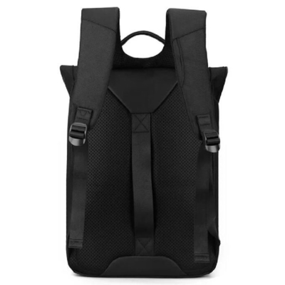 Nylon Roll Top Tuck Pack Rucksack Dengan Tutup Buckle Kapasitas Besar Outdoor Travel Bisnis Laptop Backpack
