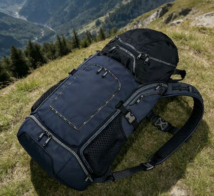 5 Kompartemen Tas Olahraga Luar Ruangan dengan Panel Belakang Mesh Untuk Bernafas - Tas ransel Gym Ringan untuk Perjalanan dan Hiking