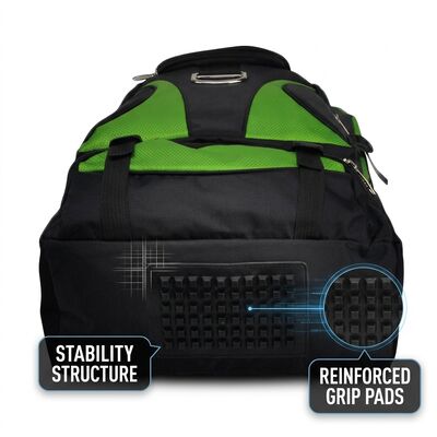 Ransel Bola Basket Empuk dengan Jaring Penahan Bola Eksternal, Port Pengisian Daya USB, Slot Laptop untuk Atlet Pelajar Sekolah