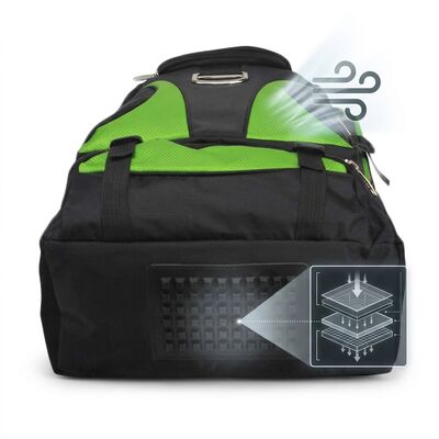 Peralatan seni bela diri ekstra besar Tas duffle dengan panel ventilasi mesh Multiple Arm Sleeves Uniform Compartment