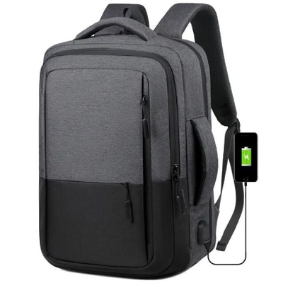 Tas ransel laptop bisnis yang ringan dan tahan air dengan port pengisian USB